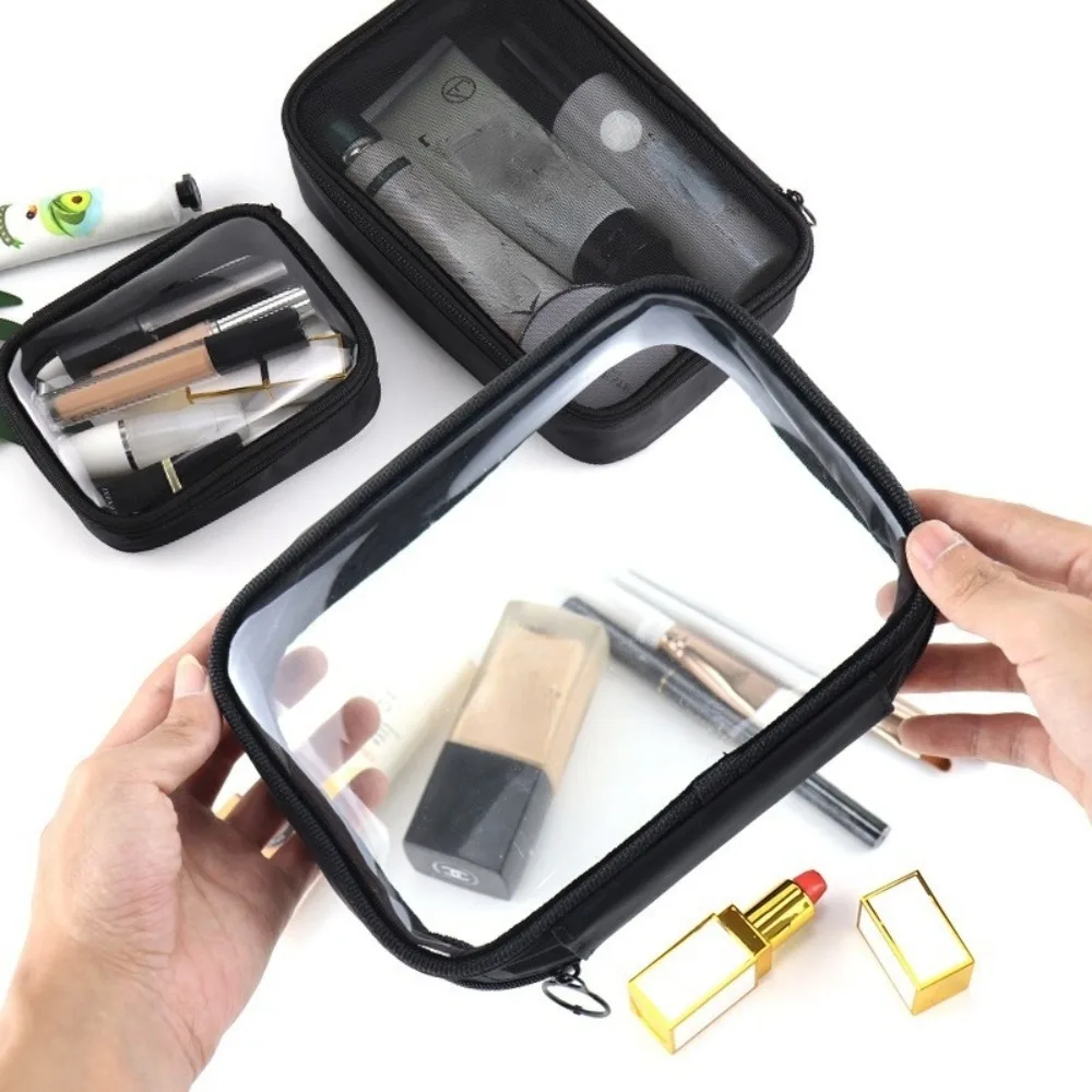 Women Transparent PVC Cosmetic Bag Makeup Bags Toiletry Bags Kit Make Up Case