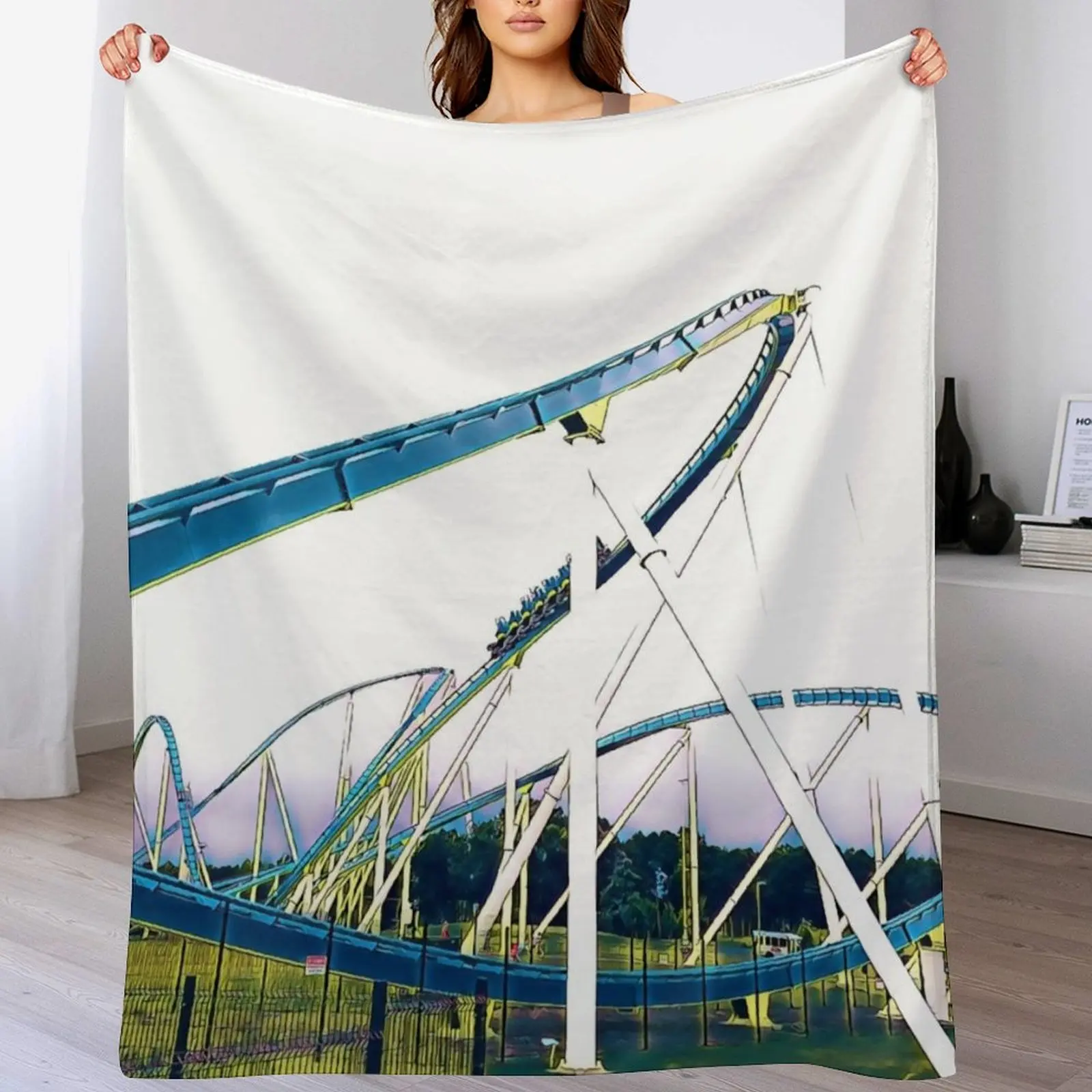 Fury 325 Turns Image Throw Blanket Fuzzy Plush Throw Blanket for Sofa Chair