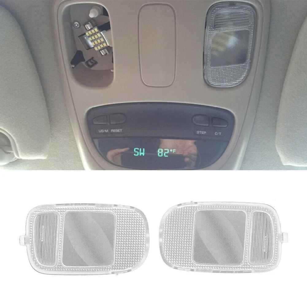 1Pair Clear Car Overhead Console Dome Map Light Lamp Lens Cover Shell For Dodge Ram 1500 2500 3500 4500 5500 5183270AA/5183270AA