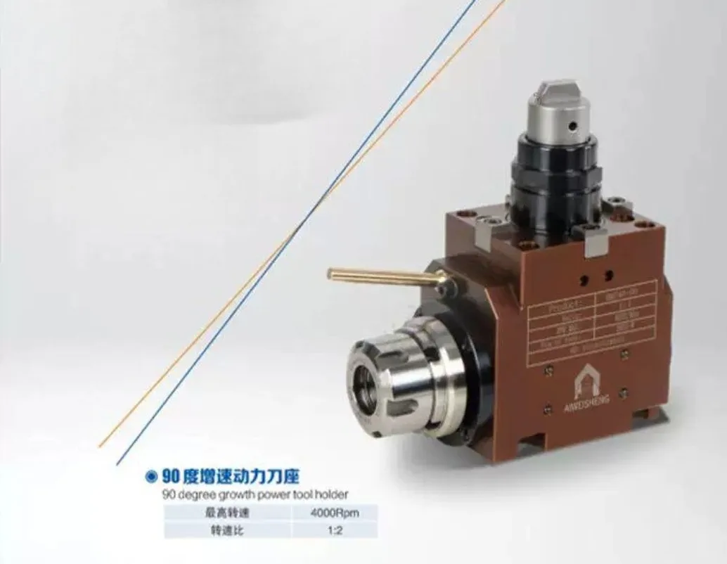 BMT Speed-increasing Power Tool Holder ER16 BMT40/45/55 Turning and Milling Compound Power Head 12 Workstations