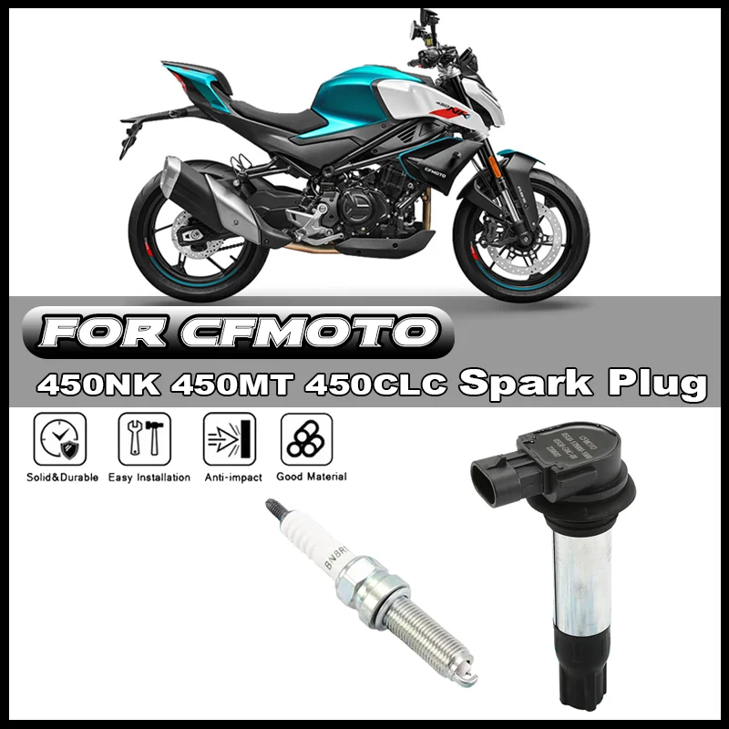 

For CFMOTO 450NK 450MT 450CLC 450 Motorcycle Ignition Coil Spark Plug High Voltage Pack High Voltage Cap Igniter Accessories