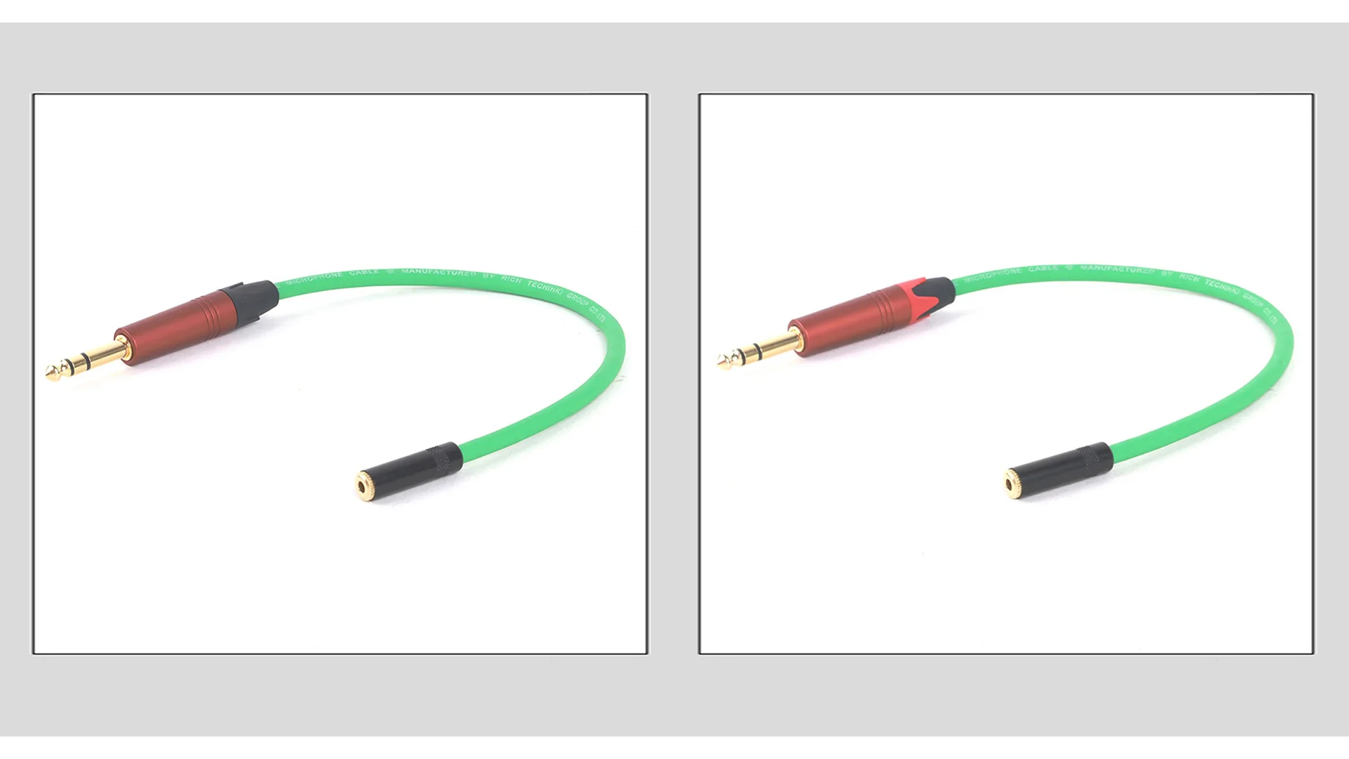 Bunt vergoldetes 6,35mm trs Stecker auf 3,5mm trs Buchse Adapter Audio kabel für Mixer Verstärker Lautsprecher Splitter Kabel – Detail 2