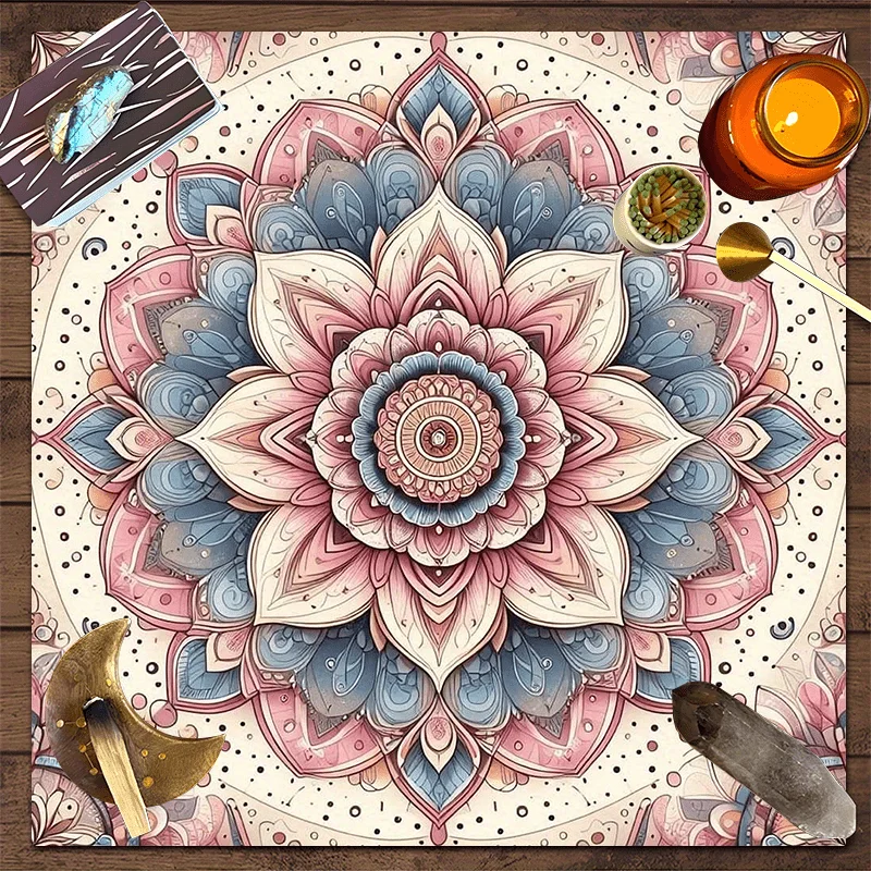 VIKAMA Colorful Mandala Tablecloths, Mysterious Astrology And Cards, Altarpiece Spiritual Gifts Are Suitable For Enthusiasts.