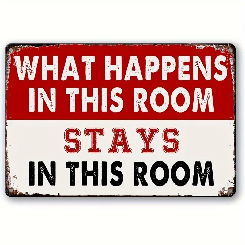 [2D Flat] Bedroom Signs Measuring 15Cm by 20Cm (5.85In by 7.8In) That Convey Messages about The Activities in The Room. These
