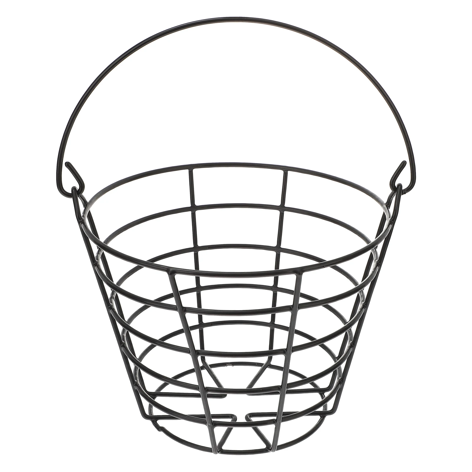 

1pc Golf Ball Basket Wrought Iron Large Capacity Storage Basket Outdoor Metal Ball Holder Dirt Leak Proof Cleaning Convenient