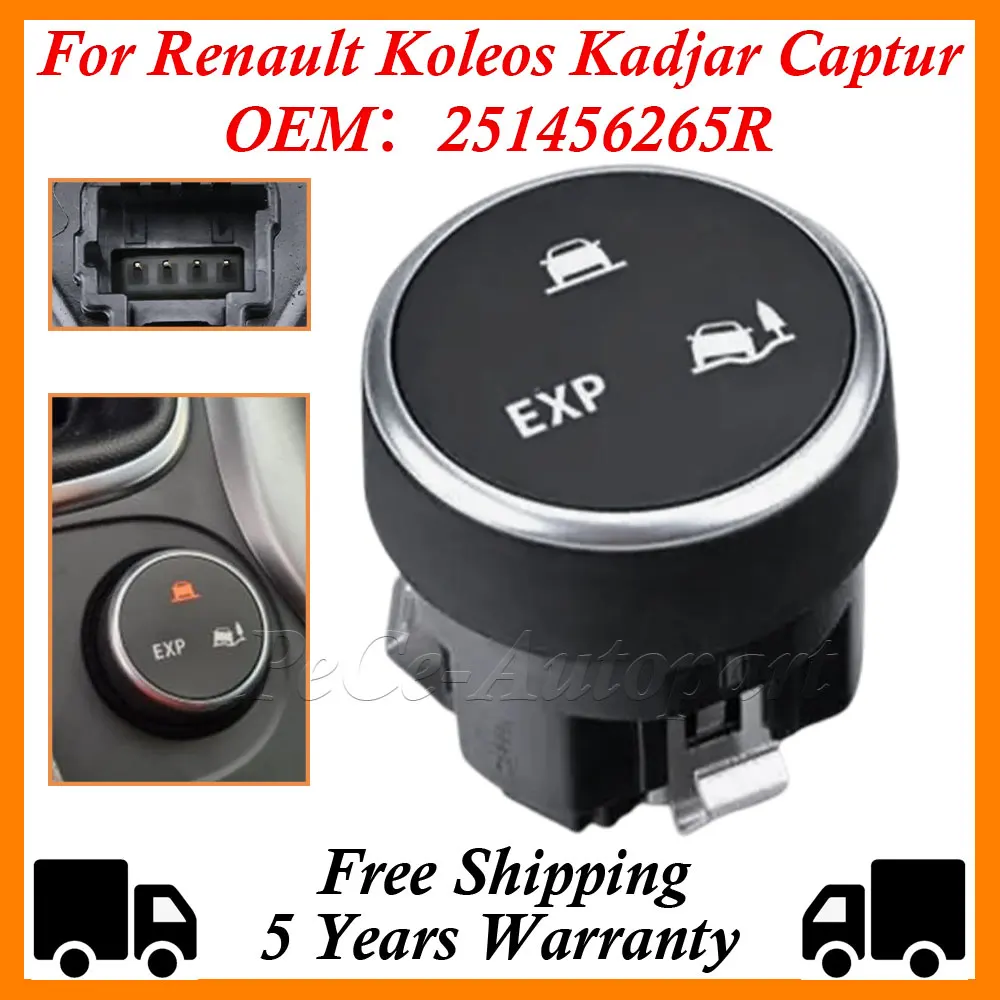 For Renault Koleos Kadjar Captur Scentic Multi-Road Conditions Mode EXP Adjustment Switch 251456265R Car Accessories