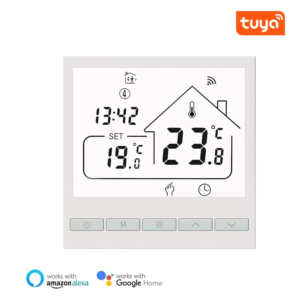 

WIFI Tuya Smart Home Thermostat for Electric/Gas Boiler/Water Underfloor Infrared Heating Temperature Controller for Alexa Googl