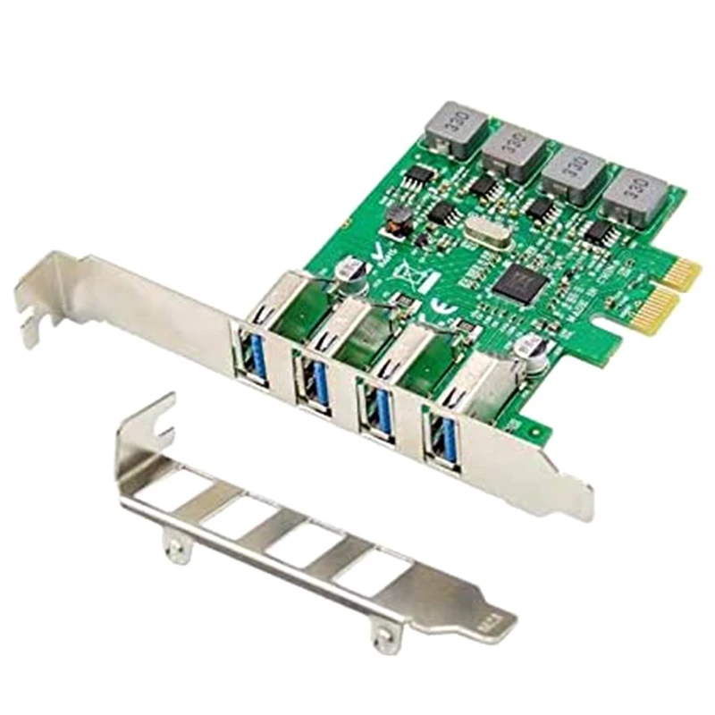 4-портовый адаптер USB 3,0 PCI Express PCIe-Плата расширения PCI-E к USB 3,0-через чипсет VL805-встроенный самозаряжаемый