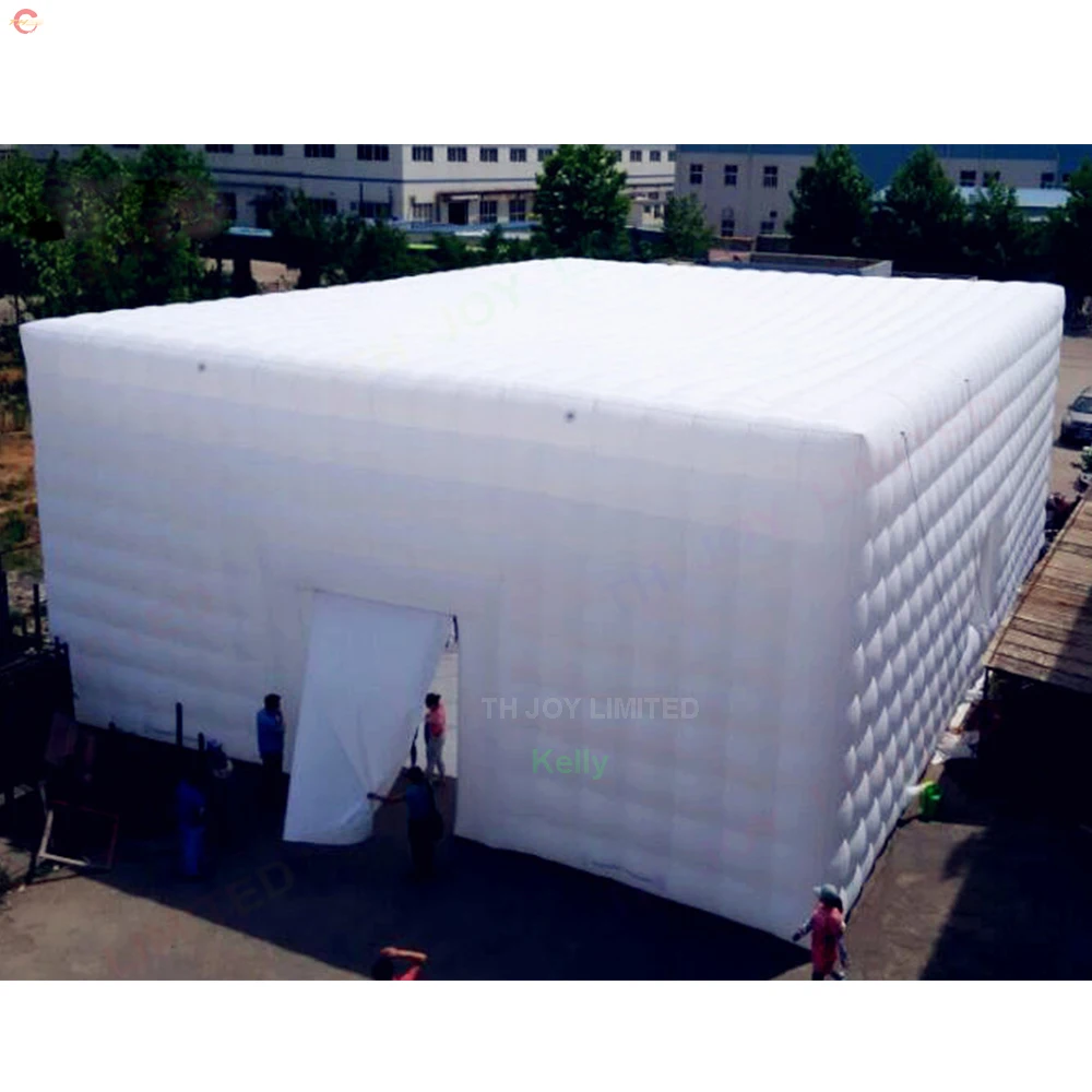 

Free Air Ship to Door, 10x10x4MH Outdoor White Party Wedding Events Cube Marquee Tent with Lighting