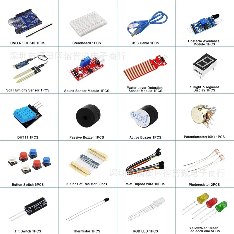 The new maker 400 holes are suitable for learning and development UNO R3 improved motherboard sensor breadboard LED light