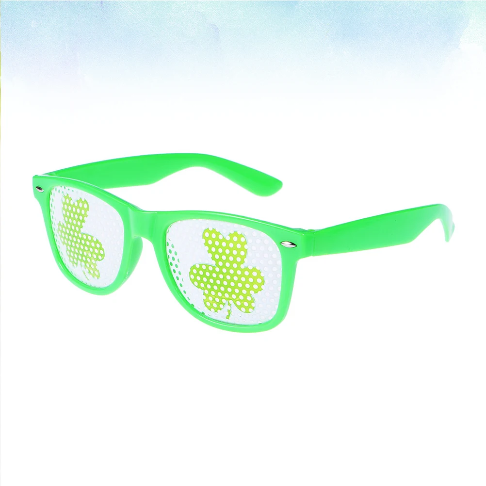

3pcs St. Patrick'S Day Clover Glasses Funny Party Eyeglasses Creative Costume Accessory Lightweight Durable Unique Design For