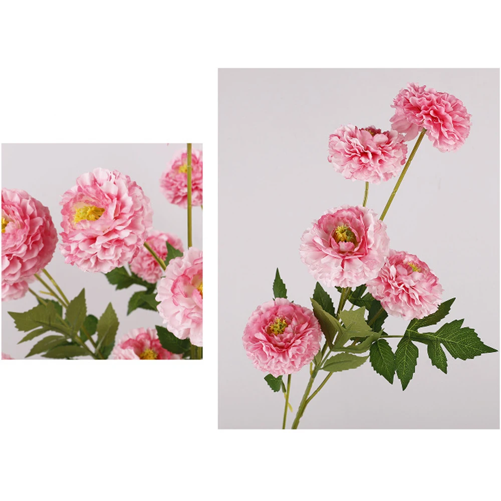 Künstliche kleine Pfingstrose, robuste gefälschte Hochzeitsblume, tausend Schicht, Pfingstrose, hochwertige Pfingstrosenzweig-Dekoration für Zuhause