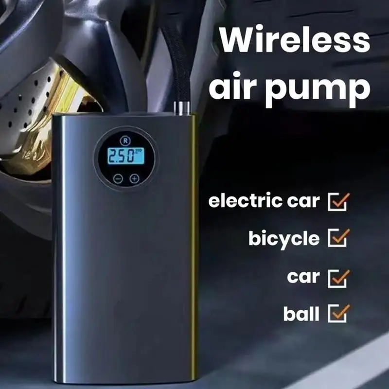 

Portable Air pump Car compressor For Car tyre inflator with LCD Display Tire inflator Air injector Tire Wireless air pump