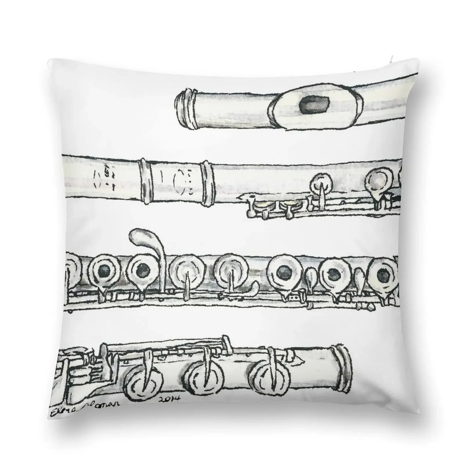 

The Flute Throw Pillow Couch Cushions Pillow Case Sofa Cushion Cover Cushions For Decorative Sofa pillow