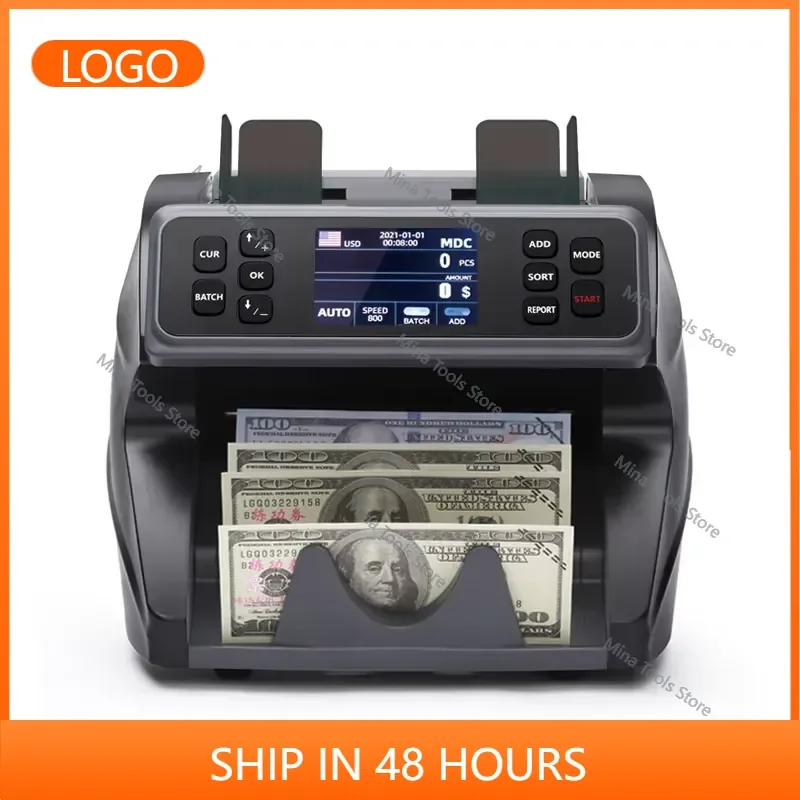 2026 Portable Mixed Money Note Currency Detector Multi Currency Automatic Bill Counter