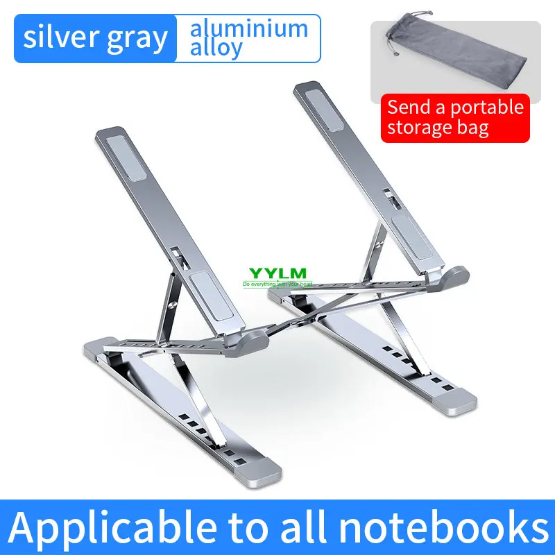 YYLM NEW N8 Adjustable Laptop Stand Aluminum for Macbook Tablet Notebook Stand Table Cooling Pad Foldable Laptop Holder  A