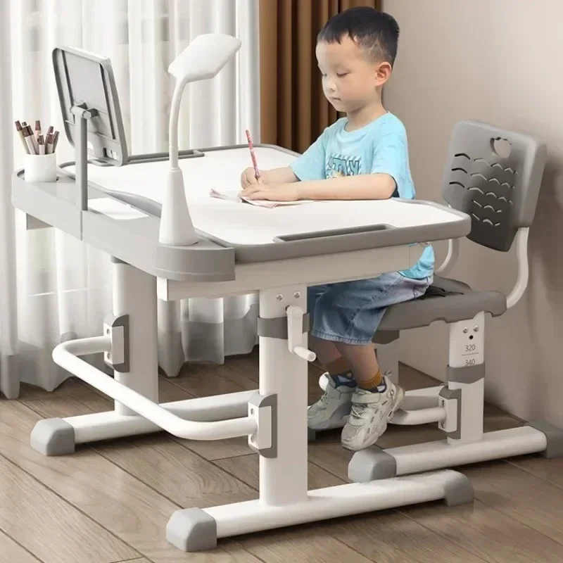 A  Simple Children's Study Table Primary School Students' Writing Desks Household Kid's