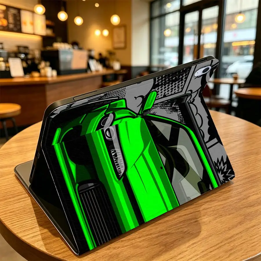 with Pencil Slot Case for Samsung Galaxy Tab A7 Lite A9Plus S10FE A8 S9+ S10 Lite S9 FE S10 Plus S11 S7 S8+ A11 Sports Racing