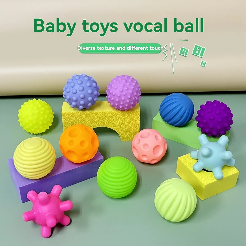 

Baby Toy Balls, Children's Sensory Texture Ball Players, Touch Balls, Massage Balls, Baby Sound Sensory Toys