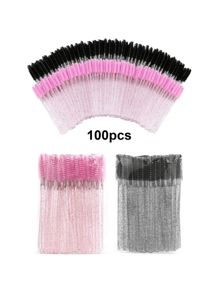 Escovas descartáveis para cílios, Micro Lash, Mascara Wands, Combs, Eyelash Extension, Maquiagem,