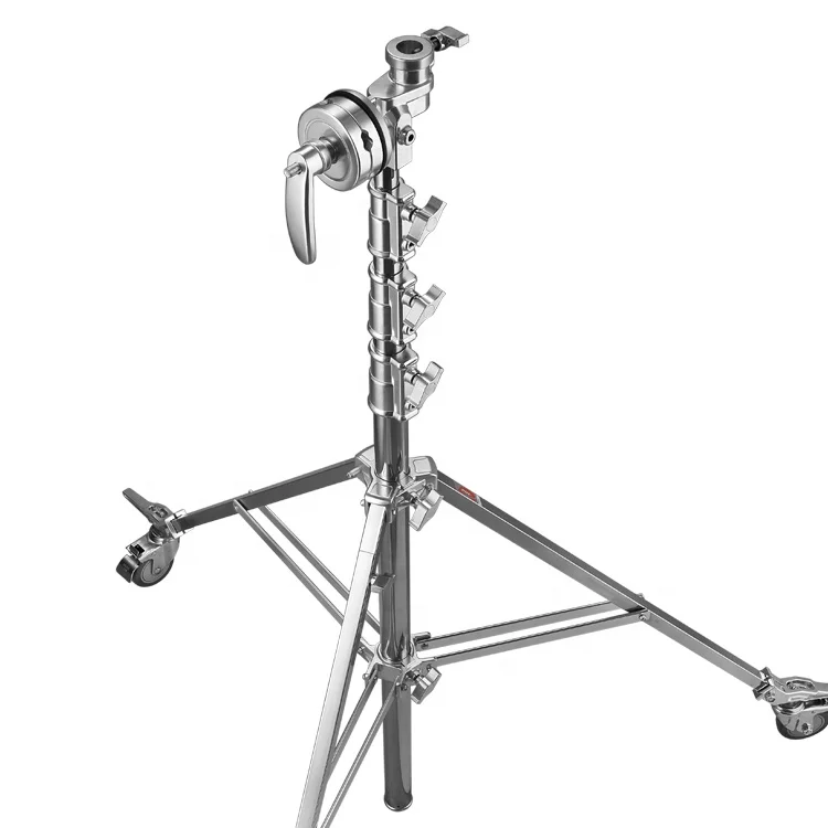 6 meters tripod high load bearing 30kg with wheels studio photography combo stand