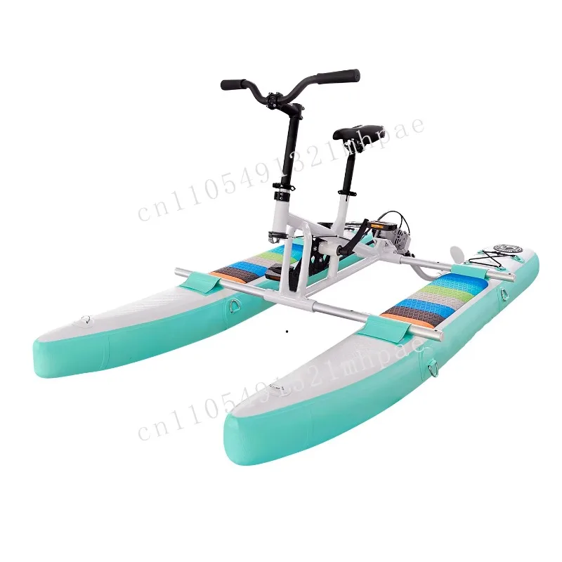 

Favorite 2025 New Design Floating Bike Pedal Boat Inflatable Kids Water Bike Direct