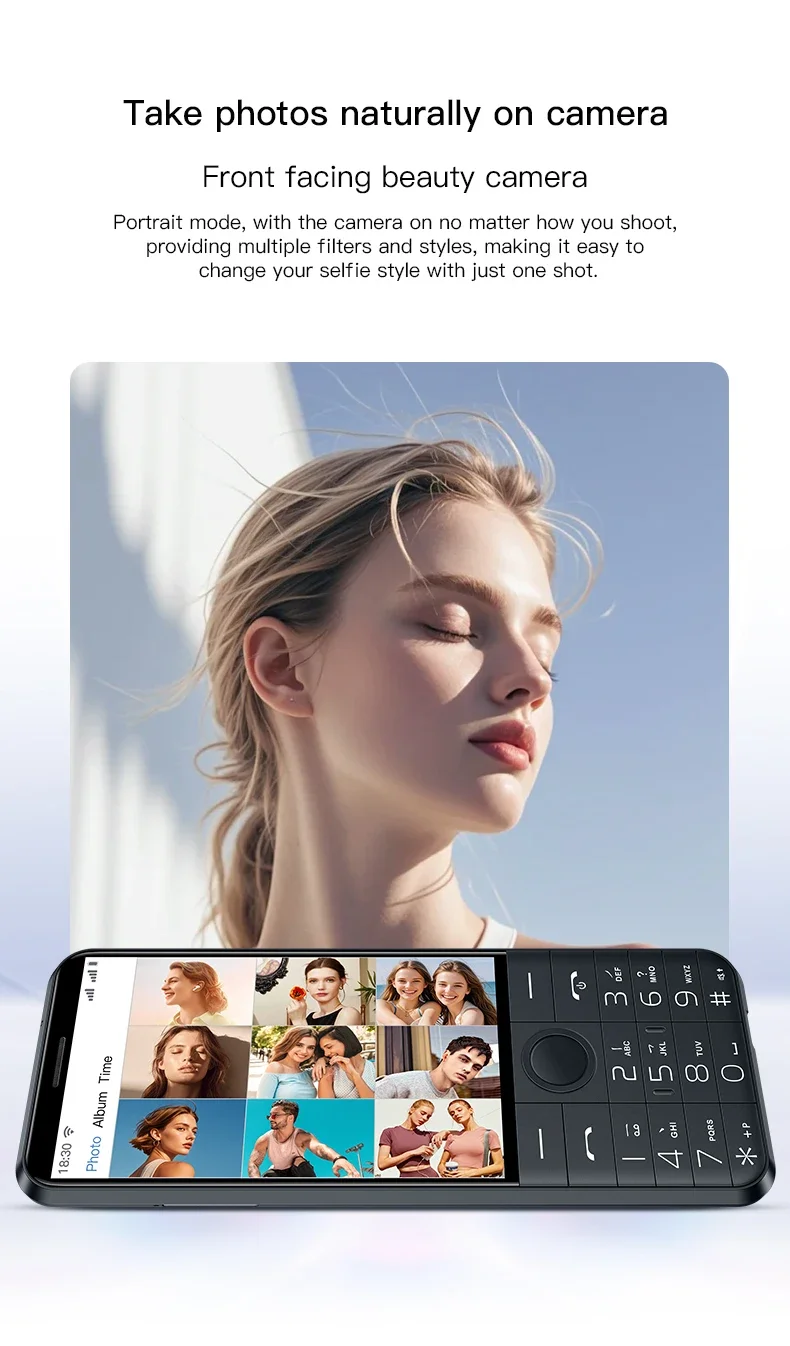 DOOV F27 Pro 4G Touch Screen Keypad Smartphone 4GB+64GB 3.58'' Screen 16mp Android 14 2120mAh MT6765 Google Play BT Mobile Phone