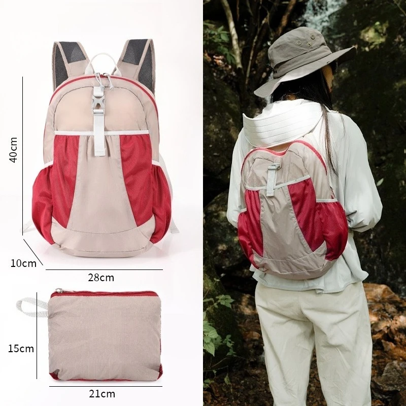 Outdoor Ultra Light Foldable Skin Bag Women's Portable Lightweight Mountaineering Backpack Lightweight Travel Backpack