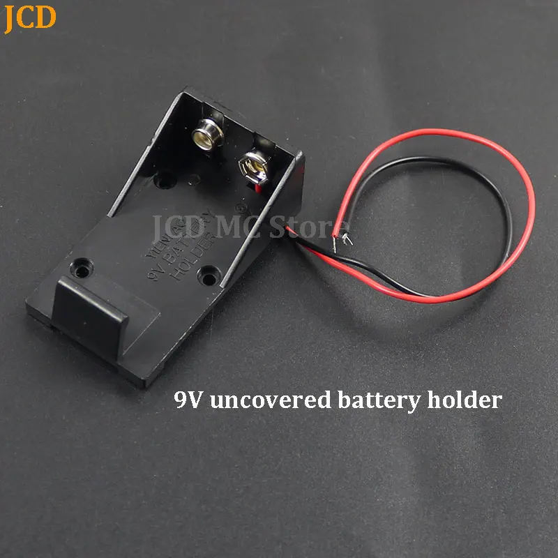 1-10Pcs 9V Batterie Halter 9V Batterie Box Mit Kabel Und DC 5,5*2,1 männlichen Kopf 9V DIY Batterie Fall Mit Abdeckung Und EIN/AUS Schalter