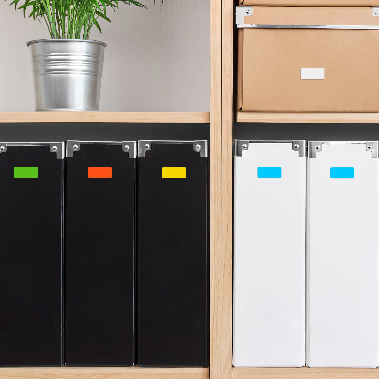 

6Packs Label Stickers Colored Rectangular Removable Labels Easy Peel Off for Organization Marking Files Labels Stickers