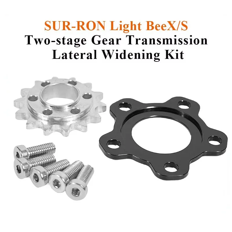 

For Surron Tire Widening Kit Sprocket Traverse 4mm Wider Tires Installed Two-stage Gear Transmission Lateral Widening Kit