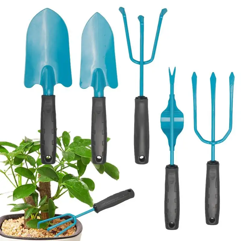 Garden Tool Set Expert Gardener Tool Set With Trowel Pruning Shears Rake Weeder Heavy Duty Gardening Supplies Set For Outdoor 