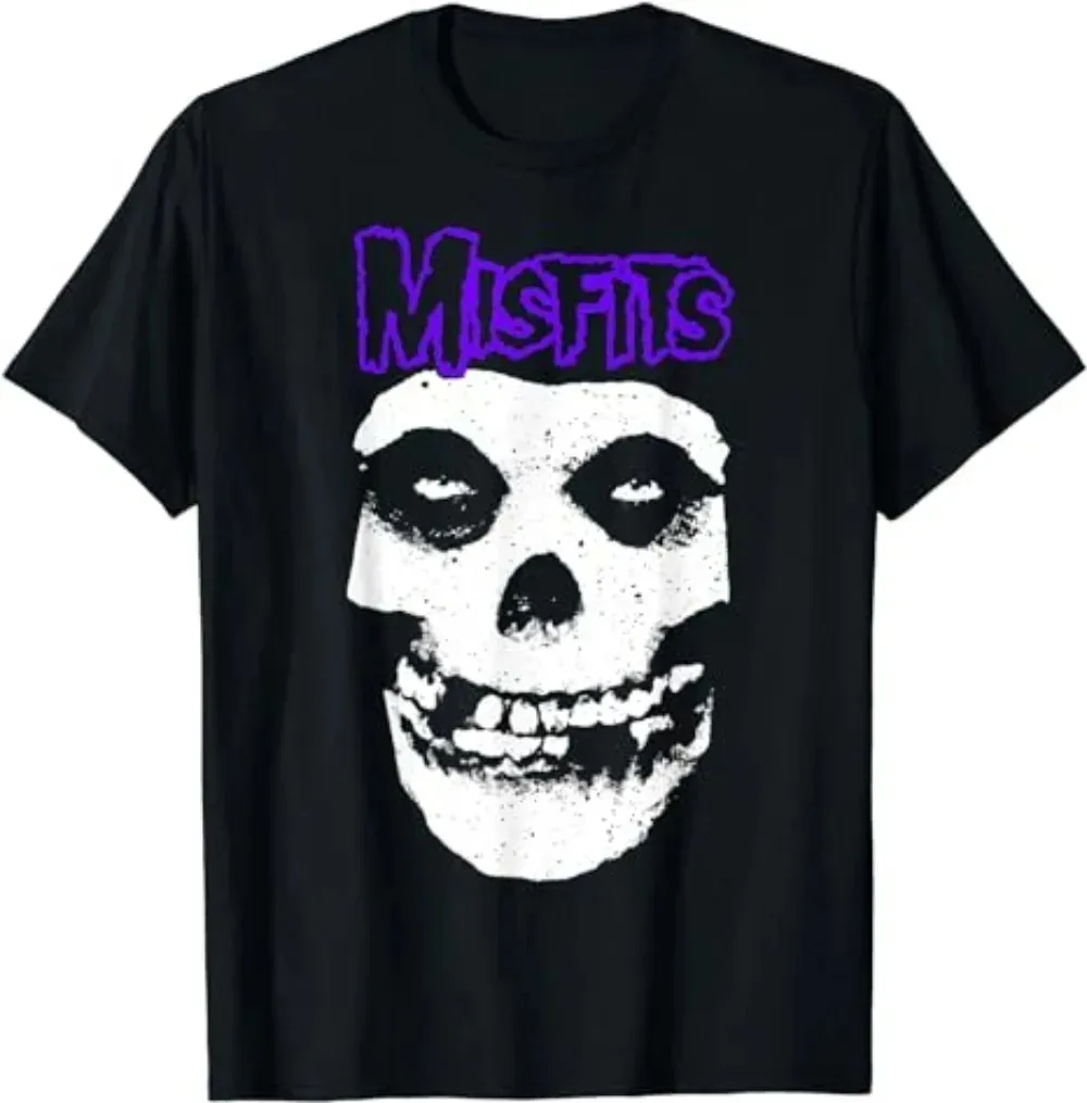 MISFITS T Shirt Y2K Womens Harajuku Gothic Hip Hop Graphic Printing Cotton Round Neck Oversized TShirt New Short Sleeve Tops