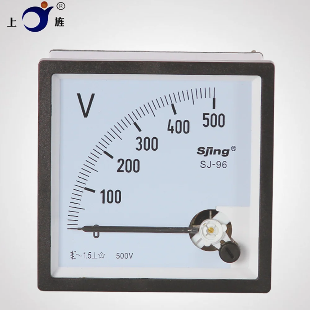 1Pcs SJ-96 AC 200V 250V 300V 450V 500V 600V 750V Range Analog Voltmeter Gauge Panel voltmeter CP-96 CZ-96