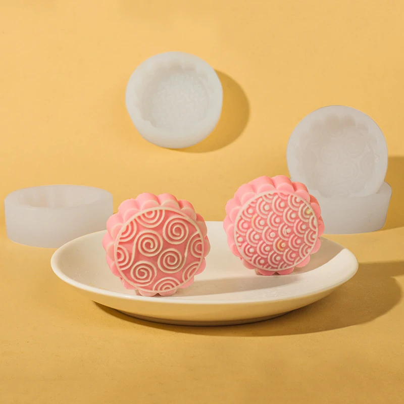 Figure Chinese Style Moon Cake Silicone Mold Cookie Mold Decoration Dessert Tool Handmade Baking