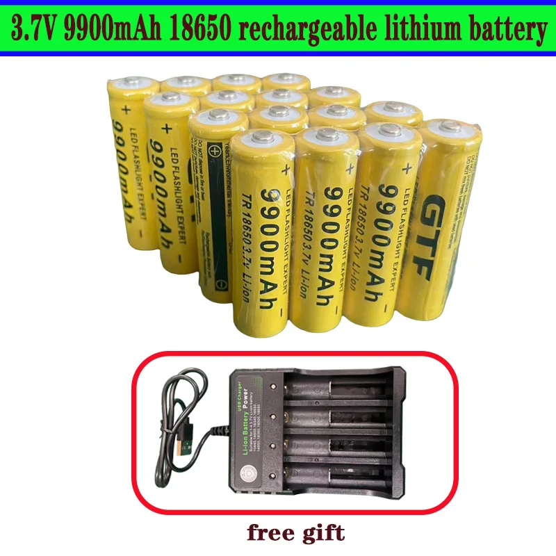 

New 18650 Battery High Quality 9900mAh 3.7V 18650 Lithium ion Battery Rechargeable Battery for Flashlight Quality Assurance