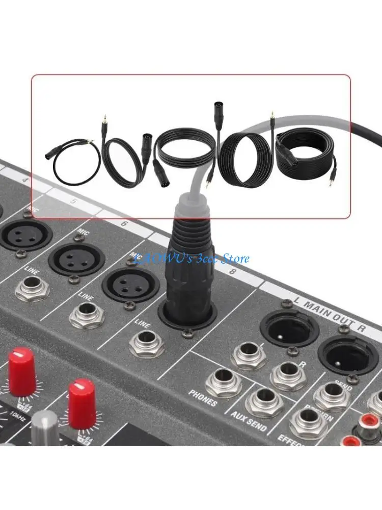 

Y8AD 3.5mm to 3Pin Male Cable for Combining Stereo Channel into Mono for Mixing Consoles and Speakers