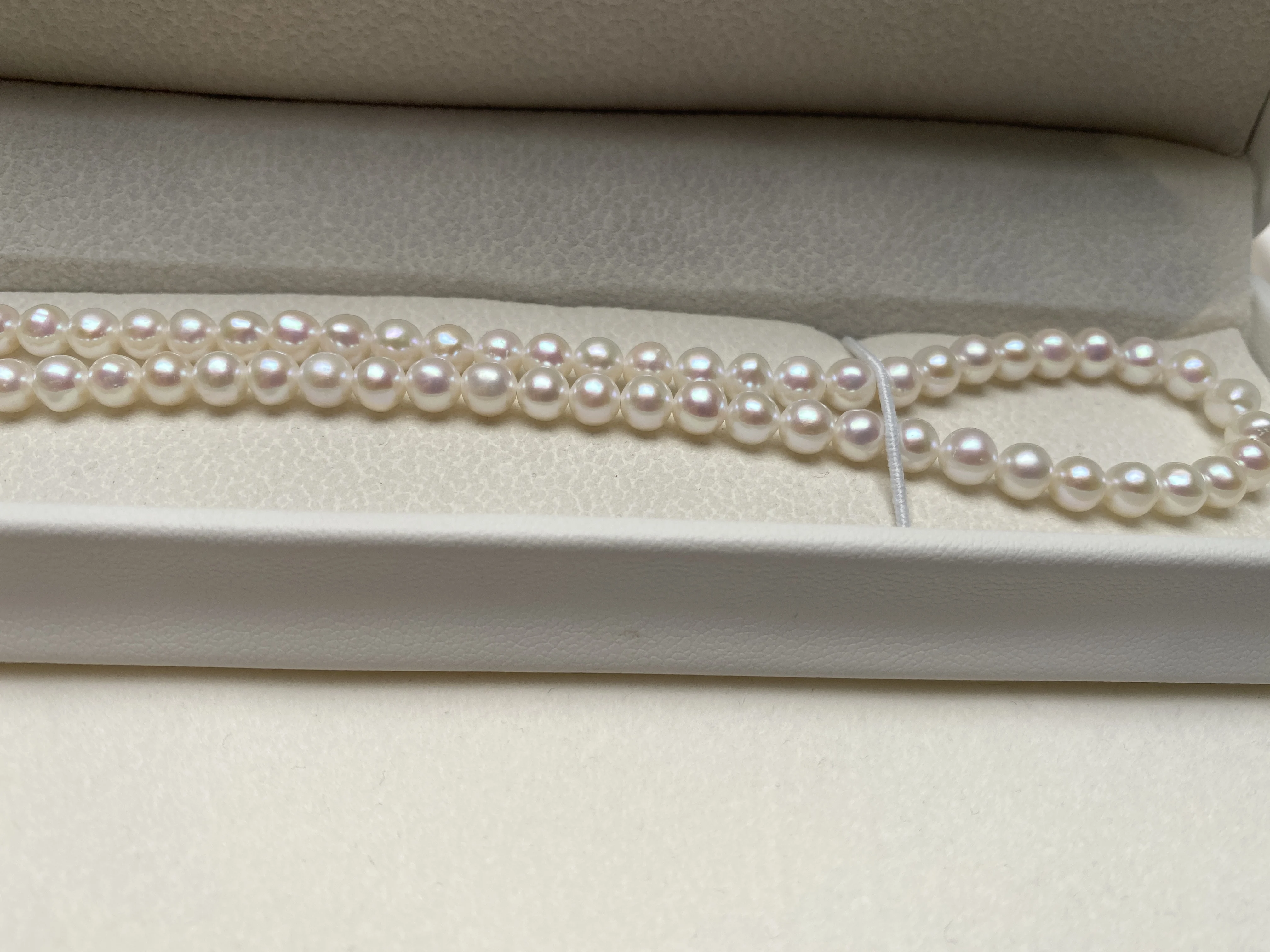 

6-7mm Freshwater Cultured Pearl Necklace for Women, Real Chokers Pearl Necklace, Women's Sterling Silver Pearl Strand Necklaces