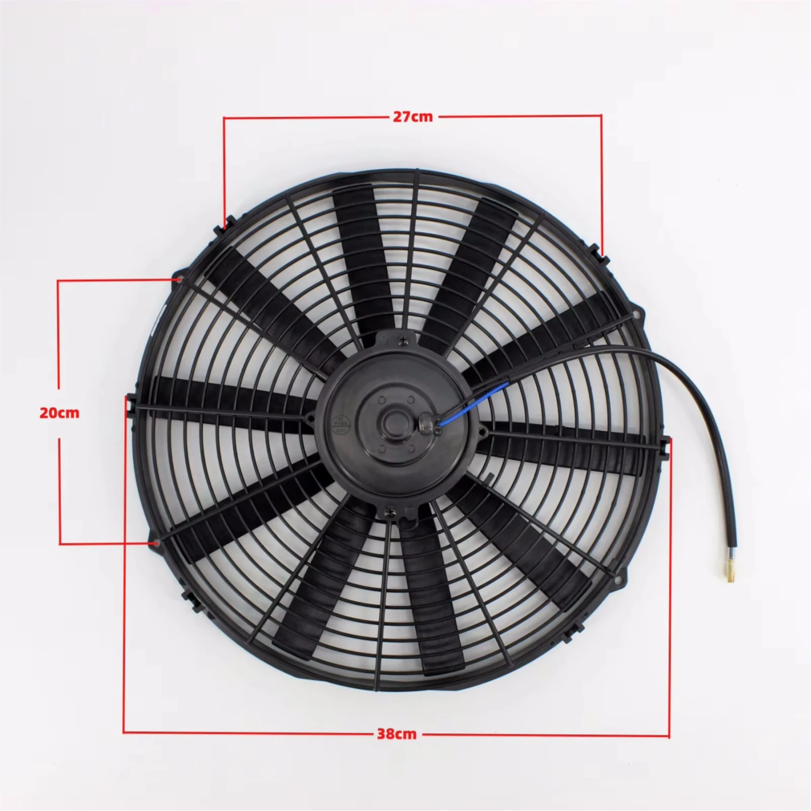 RV65F 12V/24V universal 14-inch fan ultra-thin electric radiator cooling fan, water tank electronic fan cooling fan straight bla