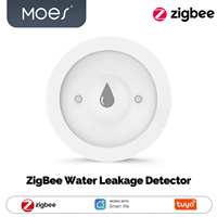 MOES Tuya ZigBee 3.0 Smart Water Leak Alarm Detector, Flood & Immersion Sensor, Real-Time Alarm, Smart Life App Notification