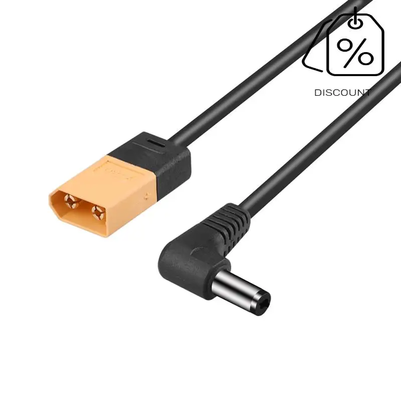 AS96-Para gafas DJI V2 Cable adaptador de carga de batería con enchufe XT60/T/XT60 macho a conector DC Cable de alimentación