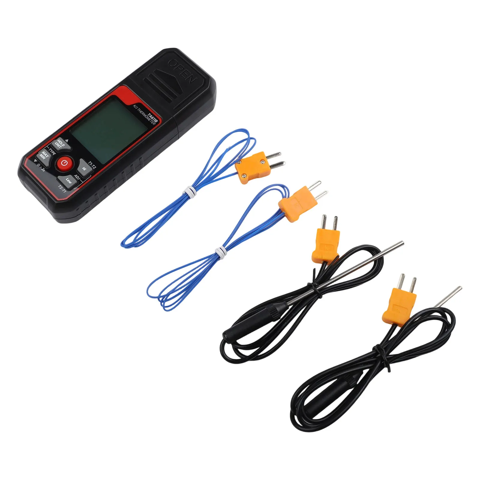 Dual Input Digital Thermometer with Stainless Steel Construction for Reliable Operation in Harsh Work Environments