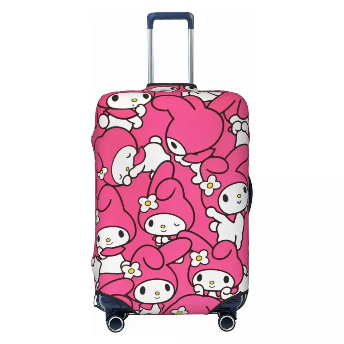 

Funny Cartoon Bunny My Melody Luggage Cover Protector Washable Anime Travel Suitcase Covers