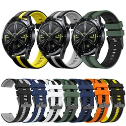 22mm 20mm Silicone Strap For HUAWEI WATCH GT 4 Pro 46mm Band GT 3 2 42mm HONOR Magic Watch 4 GS Replacement Bracelet Correa Belt