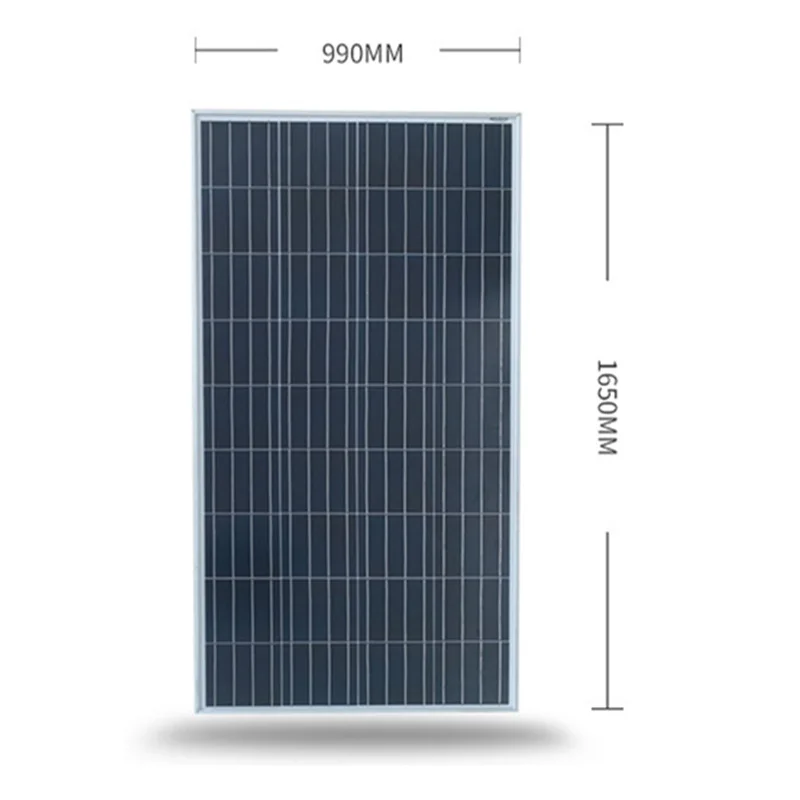 Sistema Solar doméstico ambiental, módulo de generación de energía fotovoltaica, Panel policristalino, 18V, 150W