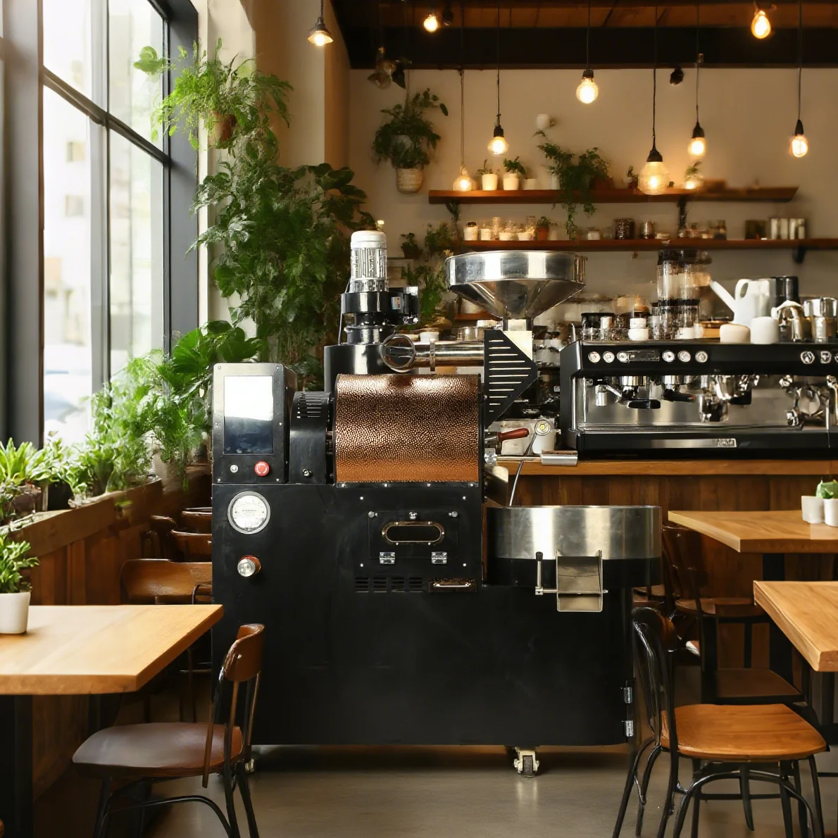 Wintop المهنية مجموعة التجارية الكهربائية 6 كجم 3 كجم 2 كجم 1 كجم الغاز محمصة كهربائية ماكينة حبوب البن محامص القهوة للبيع