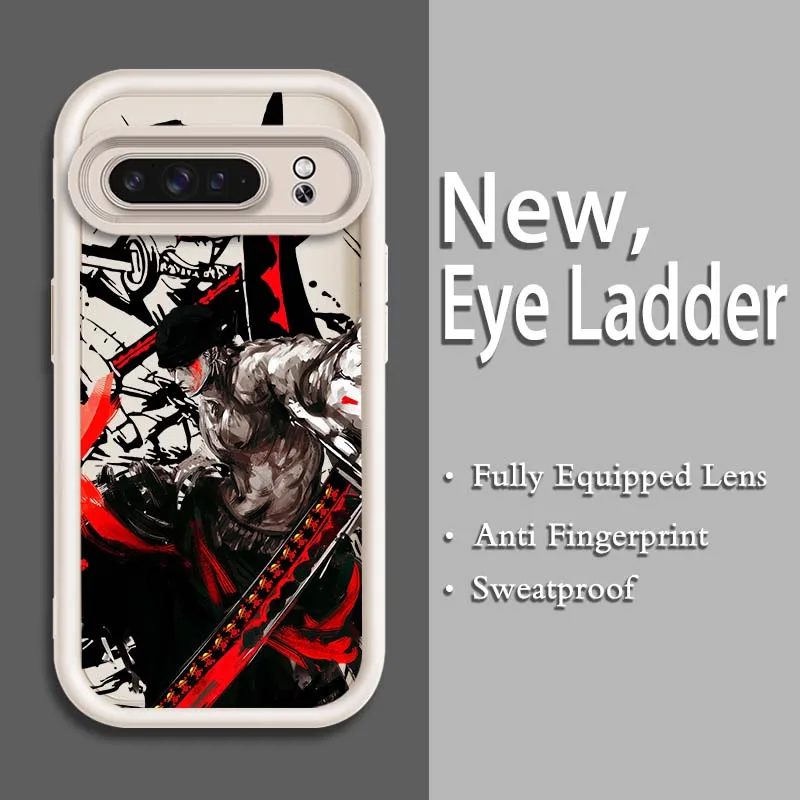 Anime Cartoon Ones Piece für Google Pixel 9 8A 8 7 7A Pro XL 5G Augenleiter Handyhülle Weiche TPU stoßfeste Abdeckung