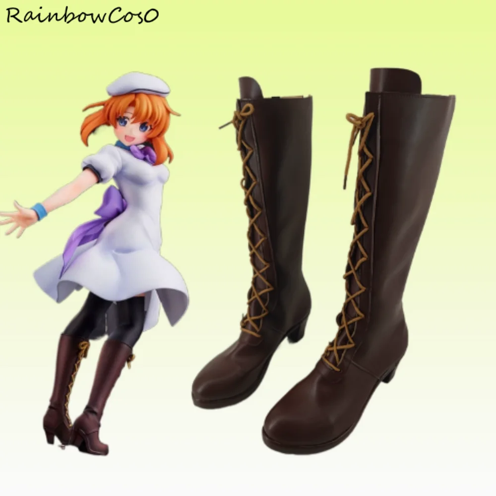 Ryugu Rena Higurashi When They Cry Cosplay Shoes Boots Game Anime Halloween Christmas RainbowCos0 W4680