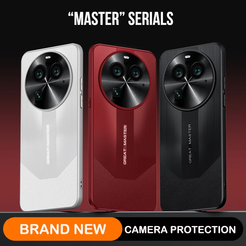 

Полноразмерный защитный чехол серии Master для Oppo Find X6 Pro X7 Ultra, кожаный ударопрочный чехол для телефона с электрофарфоровым дизайном