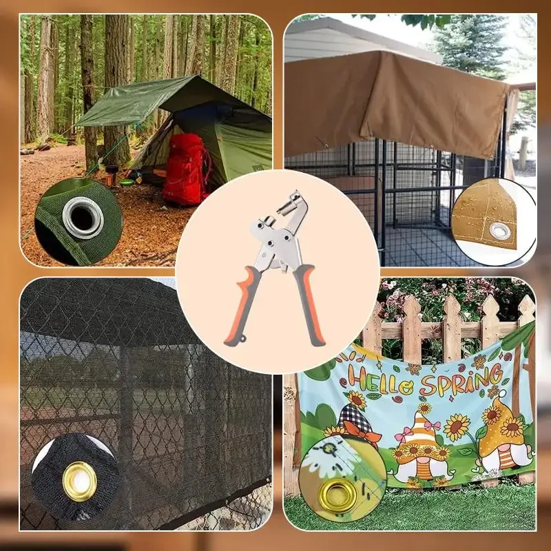 Spray-painted Cloth Manual Pneumatic Eye Pliers Punching Tools Portable Buttoning Machine Stainless Steel Eyelets Hole Hand Tool